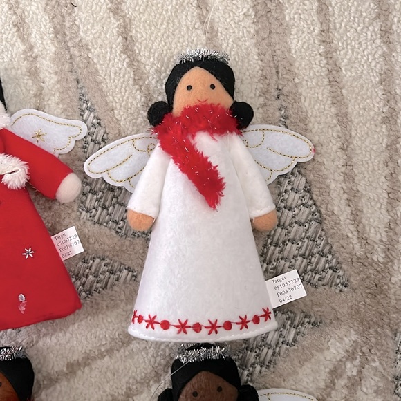 Fabric Angel Christmas Tree Ornament Set | 4 pc - Picture 3 of 5